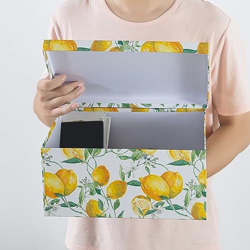 Soul & Lane - Zesty Lemons Decorative Storage Boxes with Lids, Set of 3 - Image 4