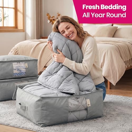 Storage Bags for Comforter, Clothes & Bedding Sets With Cedar Protection - Image 2