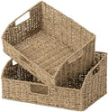 StorageWorks Pantry Baskets for Organizing, Seagrass Storage Baskets,2-Pack by StorageWorks