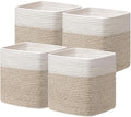 joybest 13inch Cube Storage Bins, Cotton Rope Woven Organizer Basket by joybest