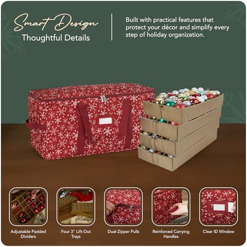 Covermates Adjustable Ornament Storage Bag, 25.5" W x 13" D x 12.5" H - Image 4