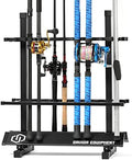 Savior Equipment Fishing Rod Rack Holder Organizer, 24-48 Slots to Hold Fresh Salt Water Spinning Rods & Reel Combo, Lightweight Aluminum Vertical Fish Pole Garage Storage Ground Display Stand by SaviorEquipment