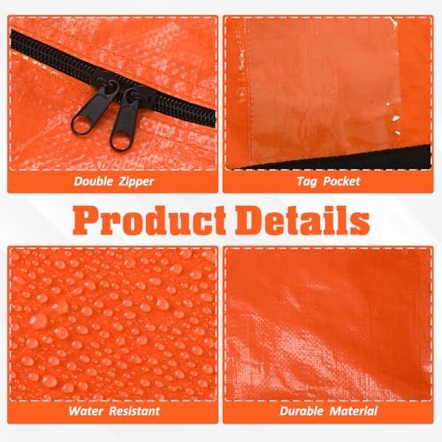 4 Pcs 176 Gallon Extra Large Moving Bags Heavy Duty Storage Bag - Image 3
