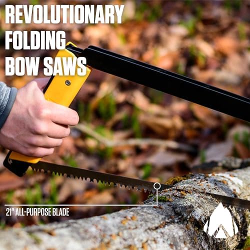 AGAWA - BOREAL21 Tripper Kit - Includes 21" Folding Saw, Nylon Carrying Case, 21" All-Purpose & 21" Aggressive Blade - For Camping, Hiking & Survival Gear (Black Frame/Yellow Handle) - Image 6