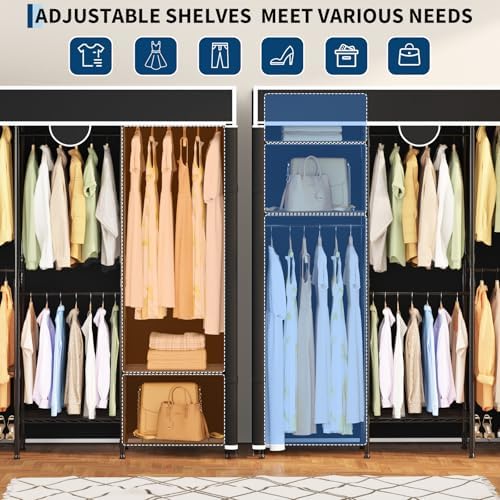 Garvee Heavy Duty Carbon Steel Portable Closet, 1100lbs, Adjustable - Image 5