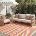 SAFAVIEH Washable Rug Outdoor Courtyard Collection - 10' x 14', Terracotta & Beige, Non-Shedding & Easy Cleaning, Ideal for Patio, Backyard, Mudroom (CY6062-241) by Unknown