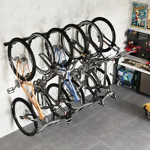 monTEK Enhanced Garage Bike Rack, Adjustable 6 Bike Hangers for Garage - Image 6