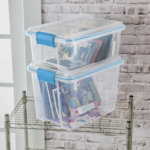 Sterilite Gasket Storage Box with Lids for Home & Office, 12 Quart, 6-Pack - Image 4