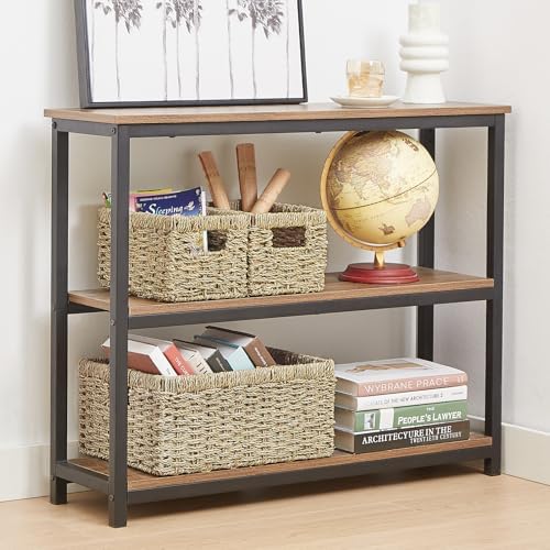 Vagusicc Wicker Basket, Set of 3 Hand-woven Storage Baskets for Organizing, Seagrass Wicker Storage Basket Bins with Handles, Small Toilet Paper Storage Baskets for Shelves Pantry Baskets (Seagrass) - Image 6