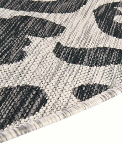 Unique Loom Outdoor Safari Collection Area Rug - Leopard (10' Round Light Gray/Gray) - Image 5