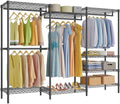 VIPEK V5 Plus Heavy Duty Clothes Rack, Large Modular Closet System, Black by VIPEK