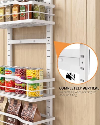 Moforoco White 9-Tier Over The Door & Wall Mount Pantry Organizer - Image 6