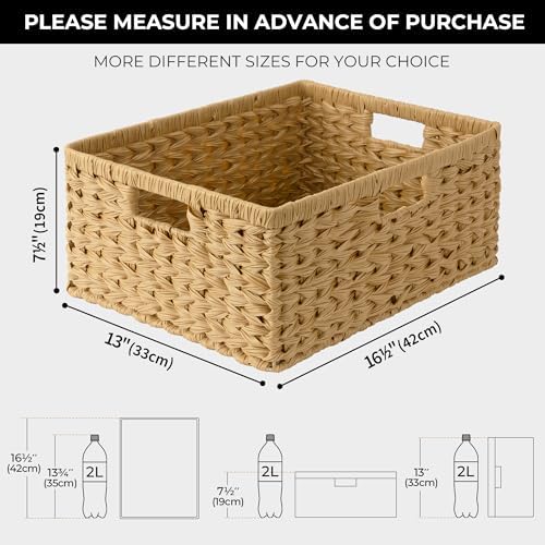 GRANNY SAYS Extra Large Wicker Baskets with Handles, Woven Baskets, 1-Pack - Image 5