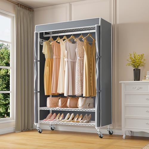 VIPEK R3C Covered Clothing Rack for Hanging Clothes Rolling Closet - Image 2