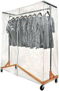 Z Rack Complete with Cover Supports & Clear Vinyl Cover by Only+Garment+Racks
