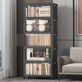 UAMFURI 260QT Stackable Storage Bins with Lids,Doors & Wheels by UAMFURIDirect