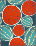 Gertmenian Premium Indoor/Outdoor Loop Area Rug - 9x13 Extra Large, Durable, Easy-Cleaning & Non-Shedding, Ideal for High Traffic Areas in Deck Patio or Mudroom - Watermelons, Red, 19497 by Gertmenian