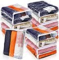 Kingdder 16 Pcs Clear Zippered Storage Bags Plastic Sweater Bag with Zipper by Kingdder