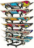 BiJun Skateboard Racks Floor Stand, 6-Layer Skateboard Holder,Snowboard Storage Rack, Skateboard Organizer Floor Stand for Deck, Longboard, Snowboard, Standard Skateboards, Mini Cruiser Skateboard by BiJun