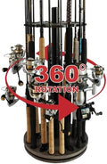 Rush Creek Creations Fishing Rod Holders for Garage 360 Degree Rotating by RushCreekCreations