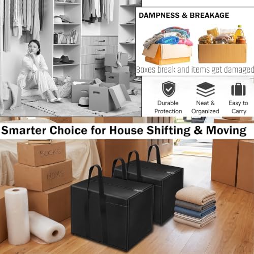 Storite 4 Pack Nylon 85 L Moisture Proof Multi-Purpose Underbed Storage Bag - Image 5