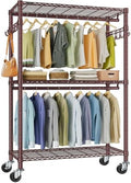 VIPEK R2 Plus Heavy Duty Clothing Rack Rolling Closet for Hanging Clothes by VIPEK