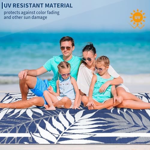 GAOMON Outdoor Rug 9x18 ft Waterproof Reversible Patio Rug - Image 6