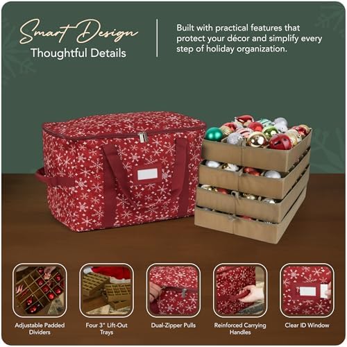 Covermates Adjustable Ornament Storage Bag, 19.25" W x 13" D x 12.5" H - Image 4