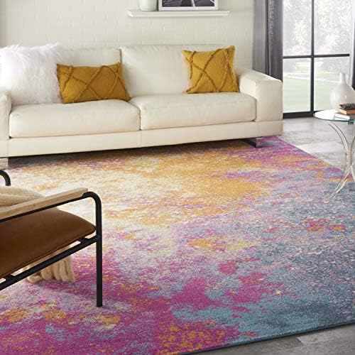 Nourison Home Passion Sunburst 10' x 14' Area Rug, Modern, Abstract, Easy-Cleaning, Non-Shedding, Bedroom, Living Room, Dining Room, Kitchen by NourisonHome