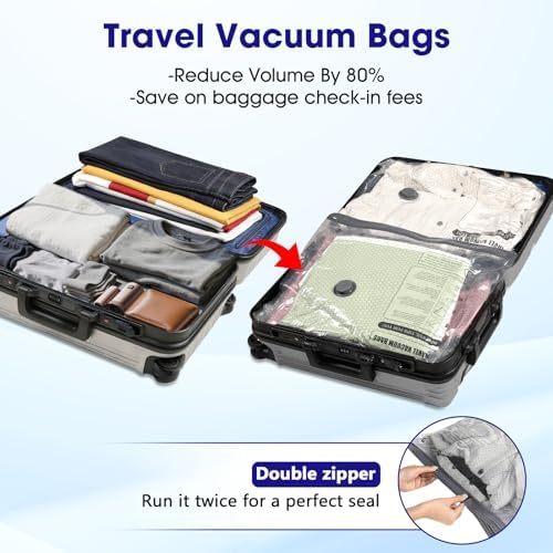 30 Pack Vacuum Storage Bags with Rechargeable Wireless Pump,10 Large 10 Medium 10 Small Space Saver for Travel Home Seasonal Storage Compression Packing Bags for Clothing Blankets - Image 2