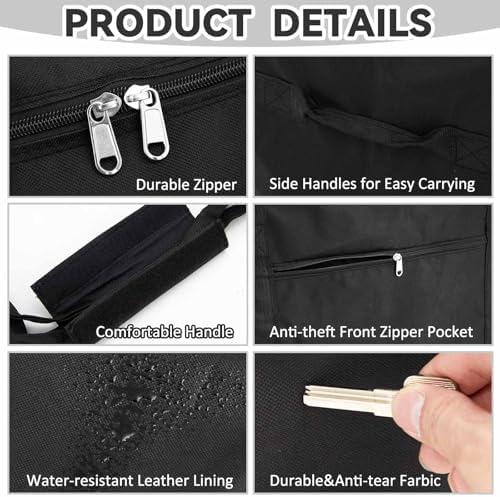 1 Pcs 83 x 16 x 12, 260 L Versatile Large Duffle Bag, Black - Image 4