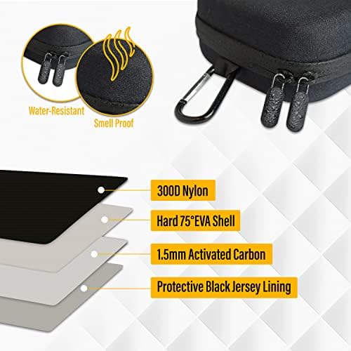 Accessory Case - Golf Bag Organizer. Airtight, Water-Resistant, Protective Hard Case for Phone, Tees, Ball Markers, Repair Tools, and Golf Essentials. Removable Golf Glove Hanger/Dryer - Image 4