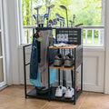 Teal Triangle Golf Storage Organizer, Heavy Duty Garage Freestanding Storage, Holds Golf Clubs, Bags, Golf Accessories, Golf Gifts for Men by TealTriangle
