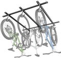 WALMANN Garage Ceiling Bike Rack, Adjustable Overhead Bicycle Storage System – Stores 3 Bikes Horizontally or 6 Bikes Vertically, Ceiling-Mount Bike Hanger for Road & Mountain Bikes by WALMANN