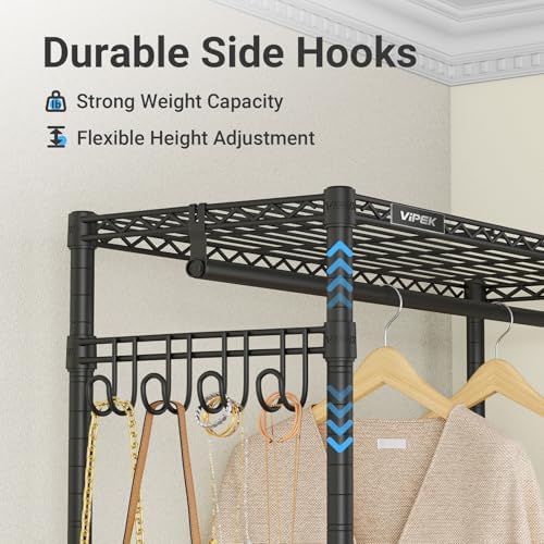 VIPEK R2 Clothes Rack for Hanging Clothes Rolling Clothing Rack Heavy Duty - Image 6