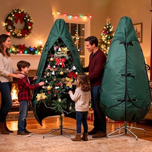Upright Christmas Tree Storage Bag - Fits 8 Ft to 10 Ft Trees - Image 2