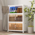 UAMFURI 360QT Stackable Storage Bins with Lids, Doors & Wheels by UAMFURIDirect