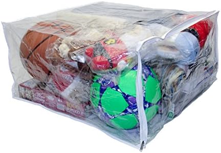 10-Pack Jumbo Heavy Duty Vinyl Zippered Storage Bags (Clear) for Sweaters, Blankets, Comforters, Bedding Sets and Much More! (23" x 23" x 12", 27.5 Gallon) - Image 2