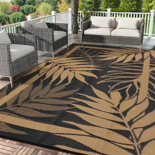 GAOMON Outdoor Rug 9x18 ft Waterproof Reversible Patio Rug by GAOMON
