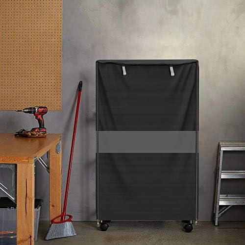 Wire Shelf Cover 48x18x72 Heavy Duty 600D Waterproof Zipper Metal Rack - Image 2