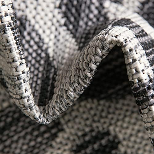 Unique Loom Outdoor Safari Collection Area Rug - Leopard (10' x 13' Rectangle, Light Gray/ Gray) - Image 6
