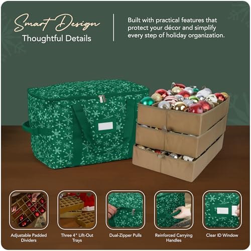 Covermates Adjustable Ornament Storage Bag, 19.25" W x 13" D x 12.5" H - Image 4