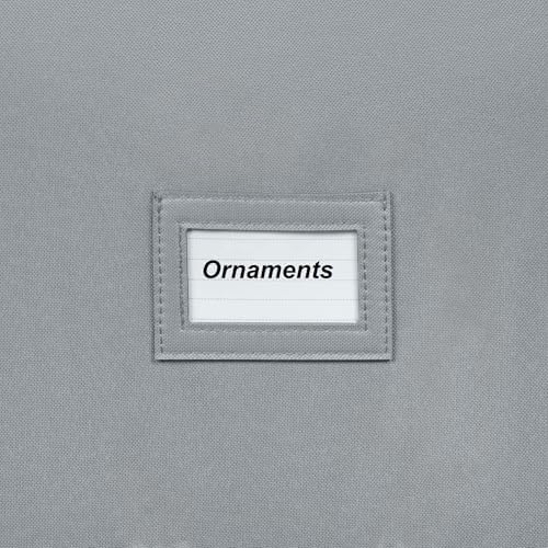 Christmas Ornament Storage Box - Large Christmas Decor Storage Containers that Store up to 128 Ornaments of 3 Inches - Durable Material To Protect And Store Holiday Ornaments Décor, Gray - Image 7
