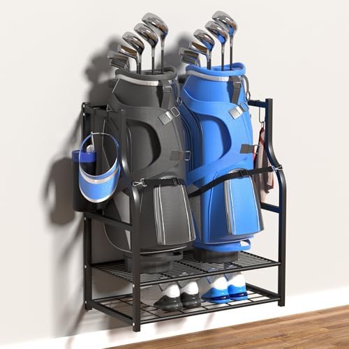 Ultrawall Golf Storage Organizer, Golf Bag Storage Stand for Garage by UltrawallGarageToolsOrganizer