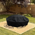 Round Picnic Table Cover for 6 - 8 Person Outdoor Bench Patio Picnic Tables by StorMaster