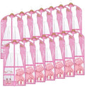 Geelin 14 Pcs Garment Bags for Dance PVC Clear, Transparent Pink by Geelin