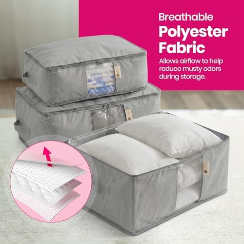 Storage Bags for Comforter, Clothes & Bedding Sets With Cedar Protection - Image 6