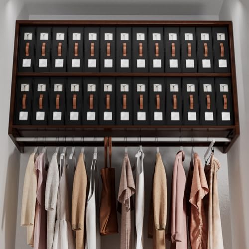 EE-RoomWorld 4 Pack Bed Sheet Storage Organizers，Premium Fabric Closet Organizer with Clear View Window, Space-Saving Foldable Design for Queen/King Size Bedsheets, Blankets & Duvet Covers - Image 6