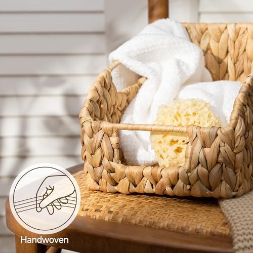 StorageWorks Water Hyacinth Basket Organizer, Pantry Storage Baskets,3-Pack - Image 4