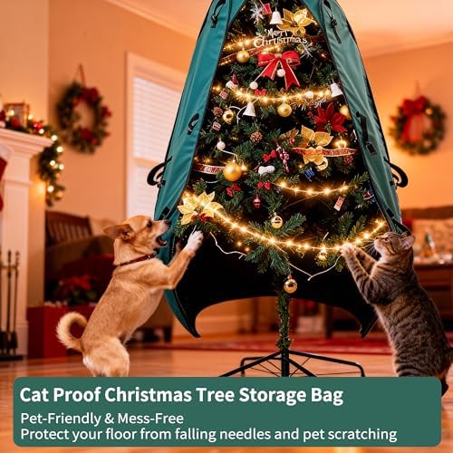 Upright Christmas Tree Storage Bag - Fits 8 Ft to 10 Ft Trees - Image 6